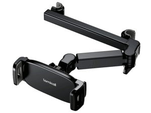 In this picture lamicall car tablet holder is present which a fun addition for your summer road trip list