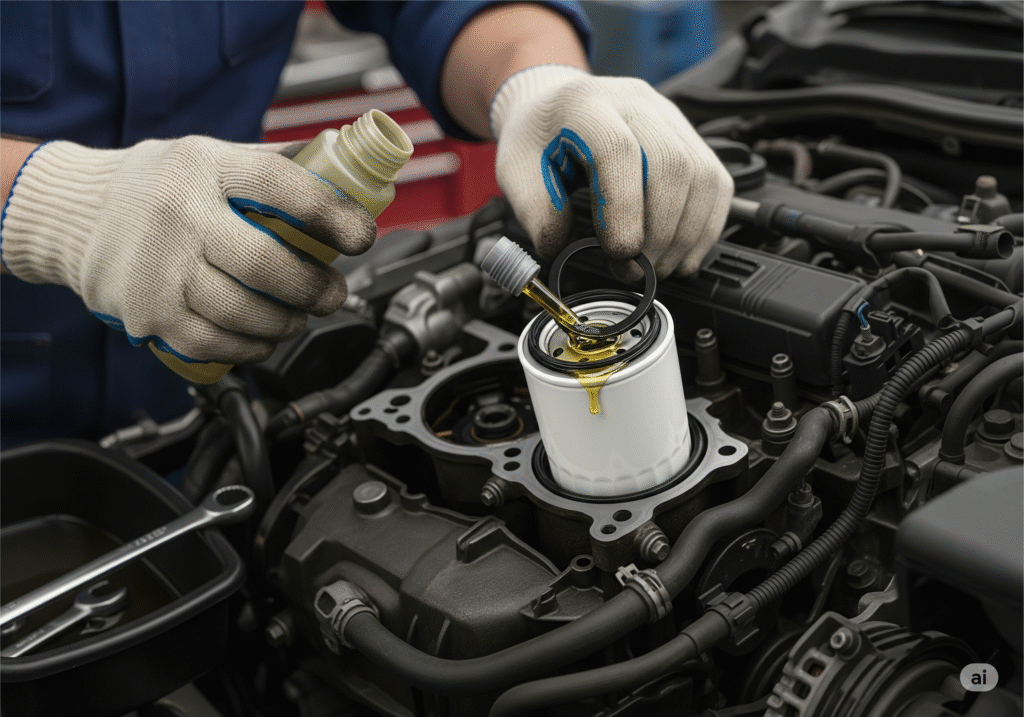 4: Install the New Oil Filter